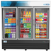 Thumbnail image #5 for KoolMore 78-Inch Three-Door Glass Door Merchandiser Refrigerator, 53 Cu. Ft., Black Stainless Steel