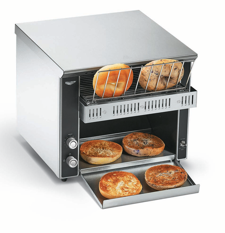 Product image #2 for Vollrath CT2B-120500 Countertop Conveyor Bagel and Bun Toaster, 500 Slices/Hour, 120V