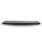Thumbnail image #2 for Korin Inc PLL-326 Rectangular China Plate, 18-1/2" x 4-3/4", Flat Edge, Matte Brown