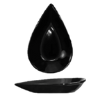 Thumbnail image #1 for International Tableware FAW-55-B 3 oz Ceramic Teardrop Bowl, Black, 5-5/8" x 3-1/2" x 1"H Case of 4 Dozen