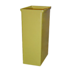 Thumbnail image #1 for Winholt Equipment 148BIN-YW Ingredient Bin, Tub Only, Yellow Polyethylene, 50 lb Flour/75 lb Sugar Capacity, 9-1/4"W x 14-5/8"D x 23-1/4"H