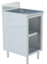 Thumbnail image #1 for Open Front Stainless Steel Dish Cabinet with 5-Inch Backsplash, 18 x 24 Inch