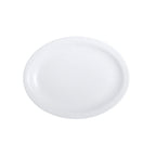 Thumbnail image #1 for Steelite International Varick, Classic Cafe 6900E5087 Oval Porcelain Platter, 11.75 x 9 in, White 1 Dozen