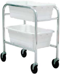 Quantum Mobile Aluminum Tub Rack with 2 Included Tubs