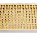 Thumbnail image #5 for Micro Matic USA DP-820DSSPVD-24 24 x 8 Inch Surface-Mount Drip Tray Trough with Stainless Steel Body and PVD Brass Screen