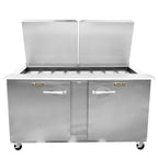 Thumbnail image #1 for Traulsen Dealer's Choice UST6012-RR Two-Section 60-Inch Stainless Steel Prep Table Refrigerator, 2-Door, 12-Pan Capacity