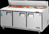 Thumbnail image #5 for Everest Refrigeration EPBNR3 Three-Section Back-Mounted Sandwich Prep Table with 18 1/6-Size Pan Opening, 71-1/8