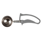 Thumbnail image #1 for Thunder Group SLDS208G #8 Stainless Steel Disher, 4 oz Round Bowl, Gray Squeeze Handle Case of 36