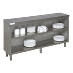 Thumbnail image #1 for Tarrison Products Ltd. Servery TC-DC1560 Dish Cabinet, 60"W x 15"D x 35"H, Adjustable Shelf, Stainless Steel