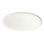Thumbnail image #1 for Libbey Slenda 905356992 Oval Porcelain Tray, 22" x 10-3/4", Medium Rim