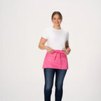 Thumbnail image #1 for Chef Works F9 -HOT-0 Hot Pink Waist Apron, 12"L x 23"W, 3-Pocket, Polyester/Cotton Blend