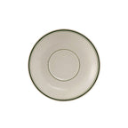 Thumbnail image #1 for Tuxton China Green Bay TGB-036 5-Inch Ceramic Demitasse Saucer, Coupe, Wide Rim, Rolled Edge Case of 3 Dozen