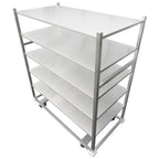 Thumbnail image #1 for IMC/Teddy TT2872-6 Stainless Steel Transport Truck, 6 Solid Shelves, 28 x 72 in, 8 in Casters