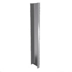 Thumbnail image #1 for Winholt Equipment SSWC-8-22-144 Wall Flashing Corner Wall Cap, 8"W x 0.05"D x 144"H, 18-Gauge 300 Series Stainless Steel, 3B Finish