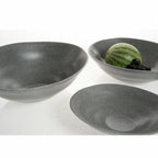 Thumbnail image #2 for G.E.T. cheforward ZEA101 Melamine Oval Bowl, 130 oz., Stone Grey, 16 x 13 x 5 in. Case of 4