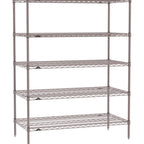 Thumbnail image #1 for Metro Super Erecta SE-2442K4-63-S5 Wire Stationary Starter Wire Shelving Unit, 42"W x 24"D x 63"H, 800 lb. capacity per shelf, 2000 lb. capacity per