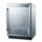 Thumbnail image #1 for Summit Commercial SCR611GLOS 5 cu. ft. One-Door Glass-Door Refrigerated Merchandiser with Bottom-Mount Refrigeration