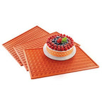 Thumbnail image #1 for JB Prince Silikomart MA207 Rectangular Silicone Mat Mold with Greek Key Relief, 16 x 6 x 6 in