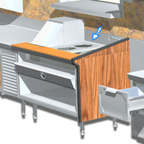 Thumbnail image #1 for La Rosa Refrigeration L-90170-C Stainless Steel Adapter Plate, 12 x 20 in, Two Round Cutouts: 8-1/2 and 10-1/2 in