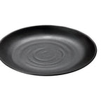Thumbnail image #1 for Tableware Solutions USA Leone T8209 Round Black Melamine Coupe Plate, 11"