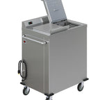 Thumbnail image #4 for Dinex DXPSBH2PWB Mobile Convection Plate and Wax Base Heater/Dispenser, Dual-Silo, 304 Stainless Steel, 2 Compartments