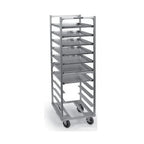 Thumbnail image #1 for Lakeside Manufacturing 8528 Roll-In Cooler Rack, 11-Pan Capacity, 5" Spacing, Welded Aluminum, Open Sides
