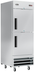 Thumbnail image #8 for KoolMore 1-Section Reach-In Refrigerator with Solid Half Doors, 23 Cu. Ft., Stainless Steel, Bottom-Mount Self-Contained