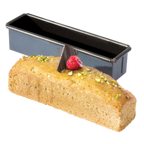 Thumbnail image #1 for Matfer Bourgeat Exopan 331082 Mini Coated Steel Bread Loaf Mold, 12-1/3 oz Capacity, 7-1/8 x 1-3/4 x 1-3/4 in