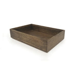Thumbnail image #1 for G.E.T. Urban Renewal WB-962WD-GA Rectangular Wood Display Box/Condiment Organizer, Stackable, Gray Ash, 9 x 6 x 2 in