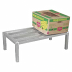 Thumbnail image #1 for SPG International Kelmax 4H2054 Channel Dunnage Rack, 60"W x 24"D x 8"H, 2,200 lb Capacity, Welded Aluminum, NSF