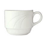 Thumbnail image #1 for Libbey Elan 905437887 Stackable White Porcelain Tea Cup, 8-1/2 oz.