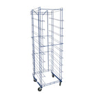 Thumbnail image #1 for Renfro Industries Inc. RIBKRI1010S 10-Tray Bread Rack, Slant Shelves, Wire Frame, 4" Casters, 24"W x 27.36"D x 80.25"H