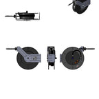 Thumbnail image #2 for T&S Brass equip 5HR-242 Open Epoxy-Coated Steel Retractable Hose Reel with 3/8-Inch x 50-Foot Non-Marking Hose