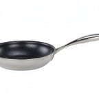 Thumbnail image #1 for Tuxton China Tuxclad WTCH-0801 8-Inch Tri-Ply Stainless Steel Nonstick Fry Pan, Induction Ready, Rivetless Welded Handle Case of 6