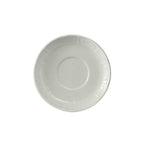 Thumbnail image #1 for Tuxton China Chicago CHE-044 Porcelain Demitasse Saucer, 4.5-Inch Round, Embossed Case of 3 Dozen