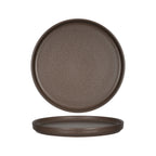 Thumbnail image #1 for Tuxton China Zion VNAS082 Round Porcelain Plate, 8-1/4-inch, Straight Side, Matte Brown Case of 2 Dozen