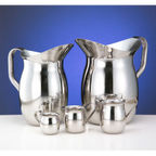 Thumbnail image #2 for Libbey Belle BP-250 Water Pitcher, 70 oz, 18/8 Stainless Steel, with Ice Guard