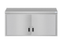 Thumbnail image #5 for Commercial Wall-Mounted Stainless Steel Storage Cabinet with Locking Hinged Doors and 2 Shelves