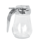 Thumbnail image #1 for Thunder Group GLTWSY006 6 oz Glass Syrup Dispenser with Cast Zinc Top Case of 8 Dozen