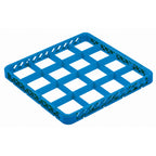 Thumbnail image #1 for Kadra Kitchenware Castro CR-16-E Glass Rack Extender, 16 Compartments, 19.5"W x 1.75"H, Blue Case of 6