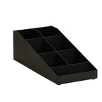 Thumbnail image #2 for Cal-Mil 24067-13 Lid, Straw and Condiment Holder, ABS Plastic, Black, 7.25"W x 15.75"D x 5.5"H