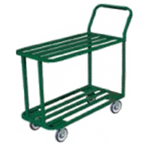 Thumbnail image #1 for SPG International Kelmax 4G0228 2-Tier Open Utility Cart, Tubular Deck, 18 x 44 in, 600 lb Capacity