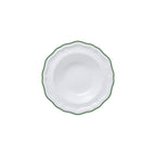 Thumbnail image #1 for Steelite International Folio, Porcelain 62571FP816 Round Porcelain Rim Fruit Dish, 5.5 x 1.75 in, Adelina Green Line Case of 2 Dozen