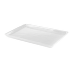 Thumbnail image #1 for G.E.T. The Edge - EGS M1826-NW Rectangular Melamine Tray, White, 26 x 18 x 1-1/2 in