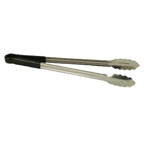 Thumbnail image #1 for Thunder Group SLTG810K 10-Inch One-Piece Stainless Steel Utility Tongs with Non-Slip Black Color-Coded Handle Case of 120