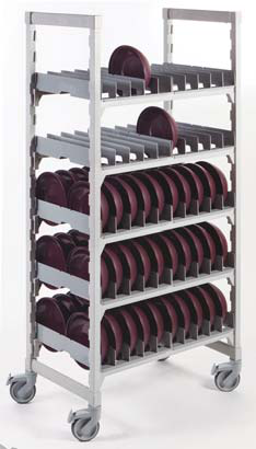 Product image #3 for Cambro Camshelving Premium Series Mobile Dome Drying and Storage Rack, 24 x 36 x 75-1/4 Inches