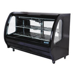 Thumbnail image #1 for Imbera DDC80B PKD 115V R290 Self-Service Deli Display Case, Black, Curved Glass, Self-Contained Refrigeration