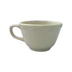 Thumbnail image #1 for International Tableware Victoria VI-1 Tall Ceramic Coffee Cup, 7.5 oz, Scalloped Edge, with Handle Case of 3 Dozen