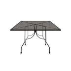 Thumbnail image #1 for Oak Street Diamondback Series OD3636-STD Indoor/Outdoor Square Steel Table, 36 x 36 in, Punched Mesh Top, 2 in Umbrella Hole