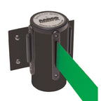 Thumbnail image #1 for AARCO Products Form-A-Line WM-7BKGR Wall-Mounted Retractable Belt Barrier, Black Casing, 7-Foot Green Belt